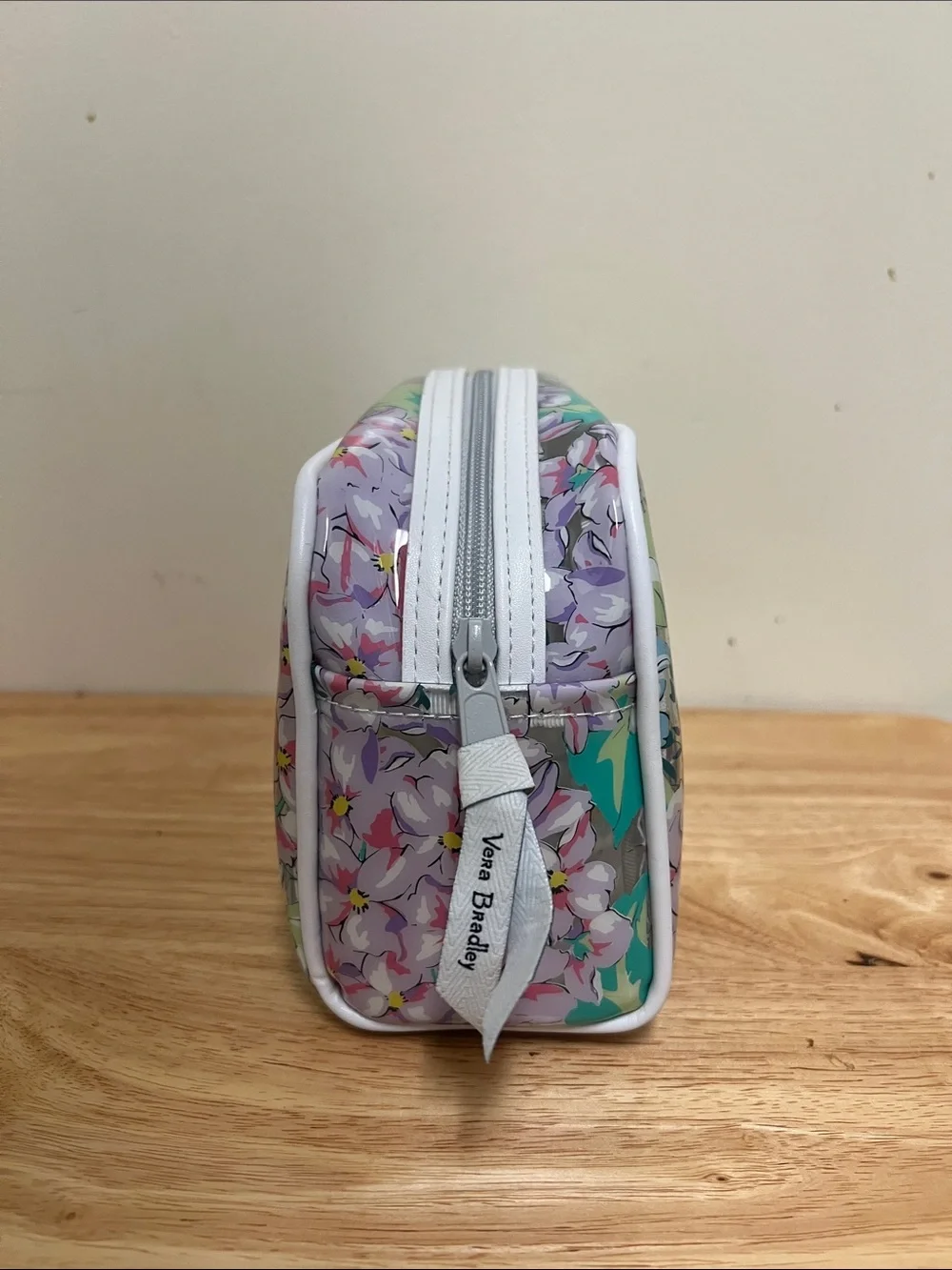 Vera Bradley Pastel Floral Vinyl Cosmetic Pouch - Picture 2 of 3